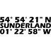 Sunderland Coordinates