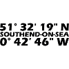 Southend-on-Sea coordinates
