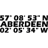 Aberdeen coordinates