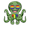 LGBT Animal Octopus Rainbow