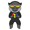 LGBT Animal Monkey Gibbon Rainbow