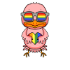 LGBT Animal Chicken Rainbow