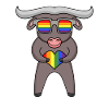 LGBT Animal Ox Rainbow