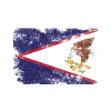 Samoa américaines Drapeau en détresse