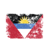 Antigua and barbuda Flag Distressed