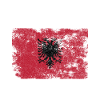 Albania Flag Distressed - Albanian Flag