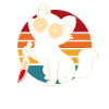 Chat fou avec couteau