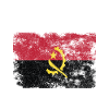 Angola Flag Distressed - Angolan Flag