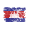Cambodia Flag Distressed Cambodian Flag
