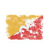 Bhutan Flag Distressed - Bhutanese Flag
