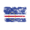 Cape Verde Flag Distressed
