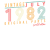 July 1982 40th birthday