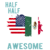 Moitié américain moitié mexicain