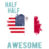 Moitié américain Demi Mateser