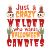 Creepy funny Halloween saying welder