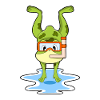 Frog Diver Snorkel Diving
