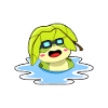 Frosch Sonnenbaden
