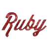 Texte stylisé Ruby