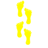yellow right foot walk