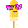 Popsicles Summer Heat Cheerful Sunglasses