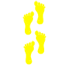 yellow left foot walk