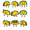 Taco Emoticon Mexican Food