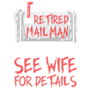 Retired Mailman Postman Gift