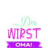 Sehschwäche Brille Statement Großmutter Oma