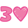 30th Birthday Heart