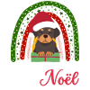 Christmas Sweet Rottweiler Lover Kawaii