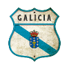 Drapeau armoiries de la Galice