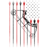 Archery Archer Usa American Flag