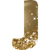 Customizable Monogram J Gold Glitter