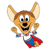 HYÄNE - SUPERHELD - TIER - KIND - BABY
