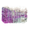 Amsterdam Pays-Bas Aquarelle Dessin d’esquisse