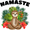 Yoga Quote, Namaste, Sloth