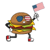 Patriotic Burger July 4