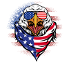 Patriotic Eagle Merica July 4