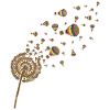 Ballon Pusteblume Geschenkidee Heißluftballon