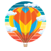 Retro Ballonfahrer Geschenkidee Heißluftballon