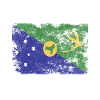 Christmas Island Flag Distressed