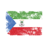 Equatorial Guinea Flag Distressed