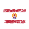 French Polynesia Flag Distressed