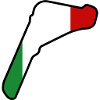 Italy Race Track with Flag
