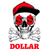 Crâne casquette USA Dollar
