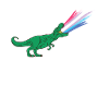 LGBTQ Bigender Flag - Dinosaurs