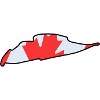 Canada Race Track with Flag