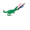 LGBTQ Gender Fluid Flag - Dinosaurs