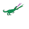 LGBTQ Genderqueer Flag - Dinosaurs
