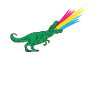 LGBTQ Pansexual Flag - Dinosaurs